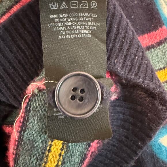 Moth Floral Embroidered Cardigan Wool Cashmere Blend Pleated Back XS - Picture 9 of 13